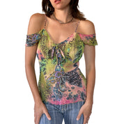 Y2K Bisou Bisou Whimsy Top (M)