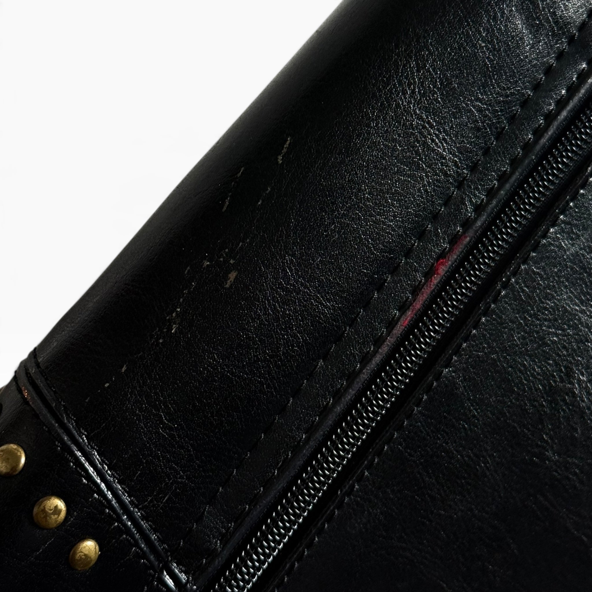 Rina Rich black studded horsebit shoulder bag