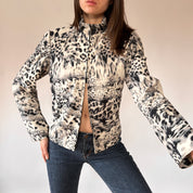 Y2K Snow Leopard Jacket (M)