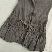 Balloon Drop Waist Mini Dress (S)