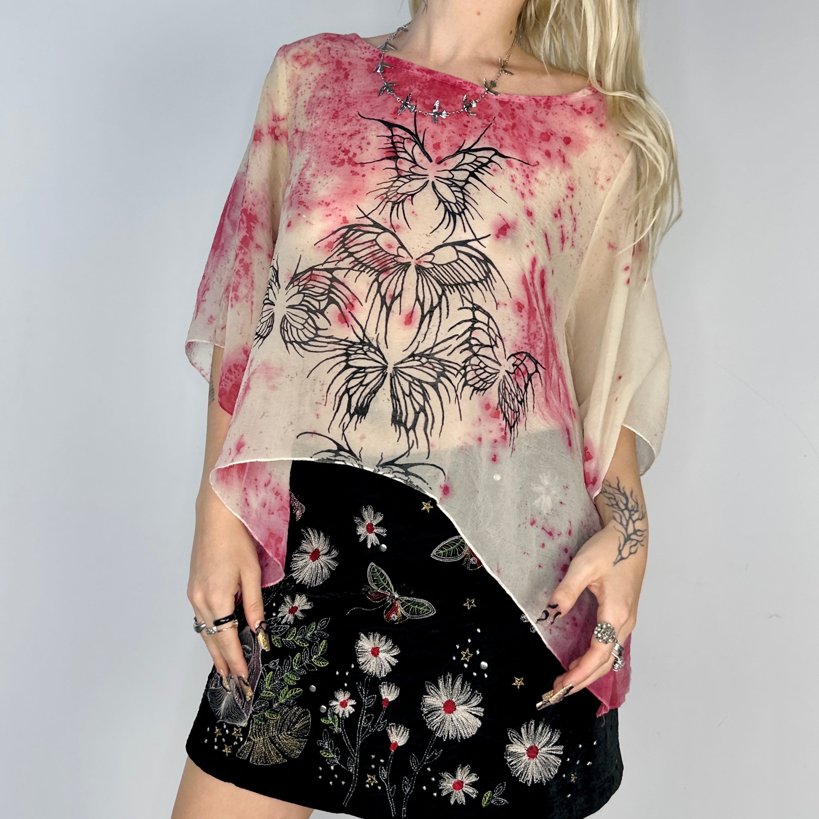 Custom Butterfly Flowy Blouse