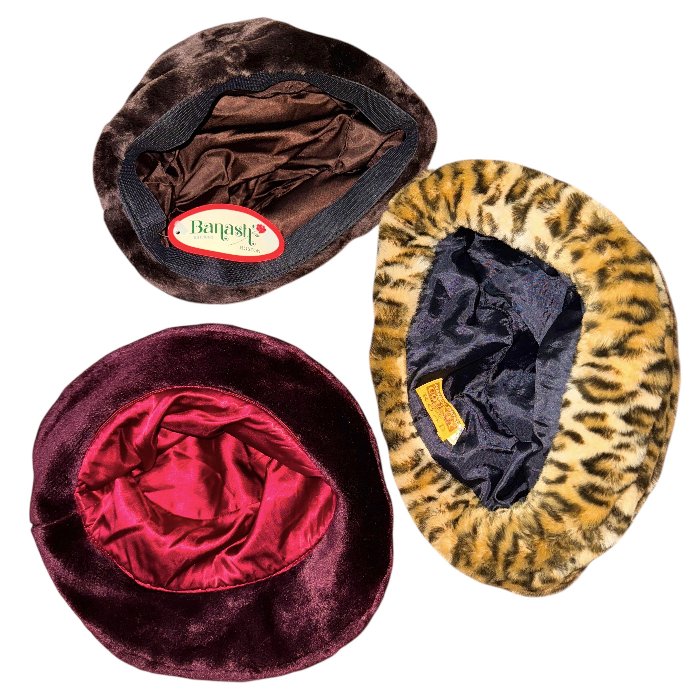 Vintage Faux Fur Hats