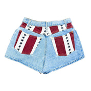 90s Cheeky American Flag Shorts (S)