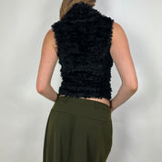 Bebe 90's Fuzzy Turtleneck Tank (S/M)