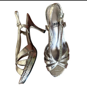 Impo Gunmetal Snakeskin Embossed Heels (6)