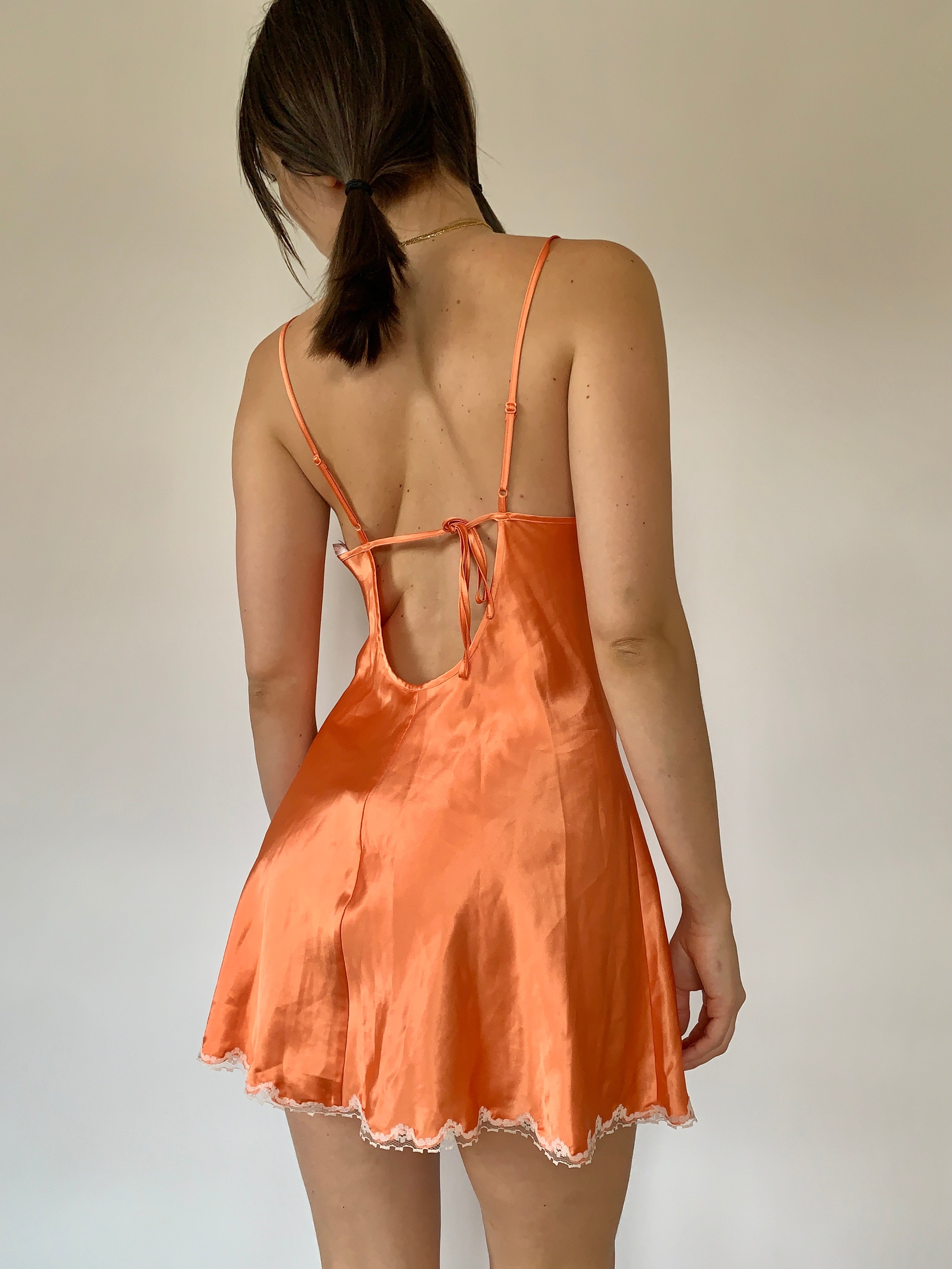 Y2K Creamsicle Slip - Medium