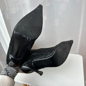 2000s Faux Croc Leather Boots (6)