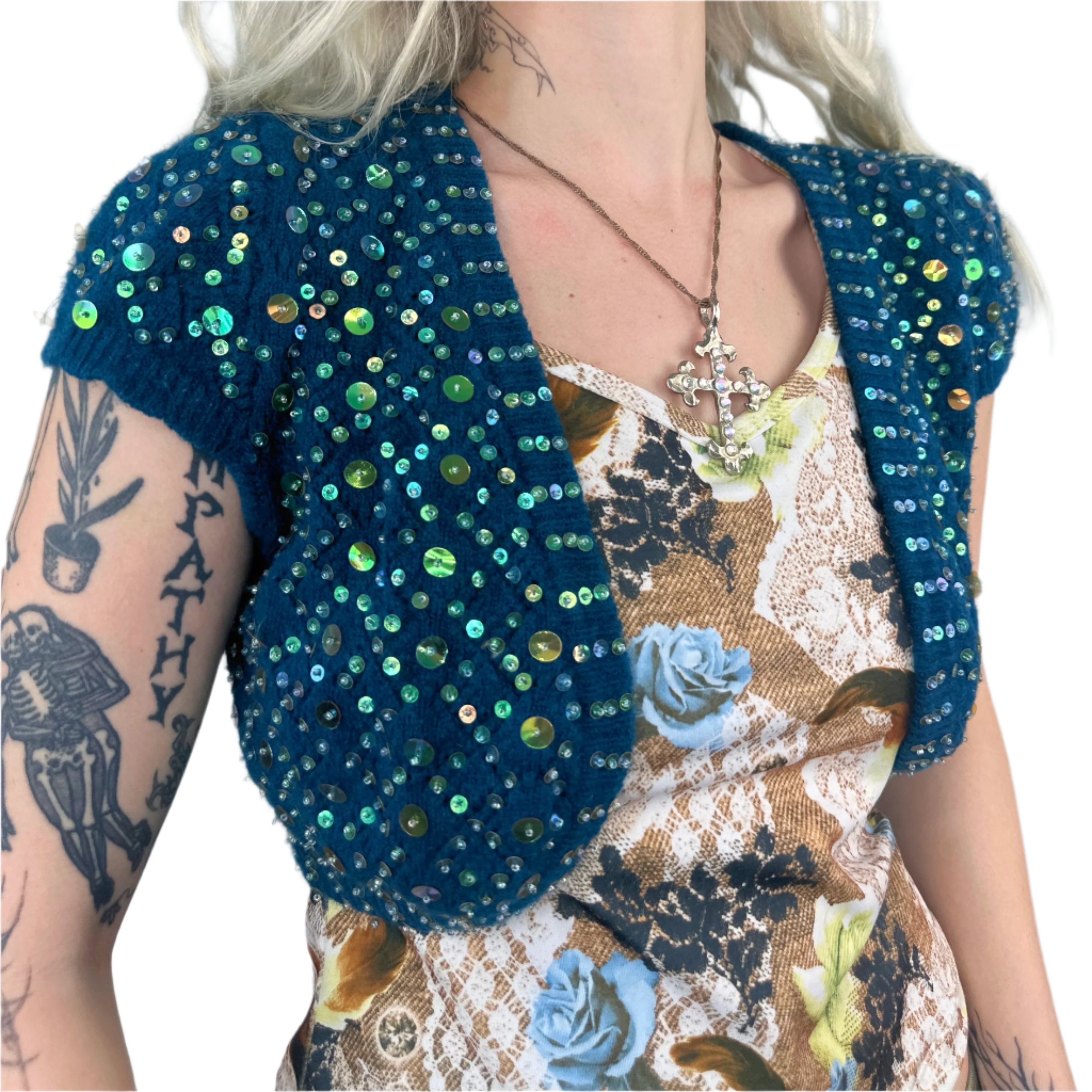 Early 2000s Sequin Shrug