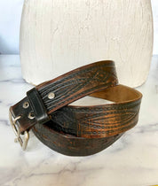 Vintage waist leather belt