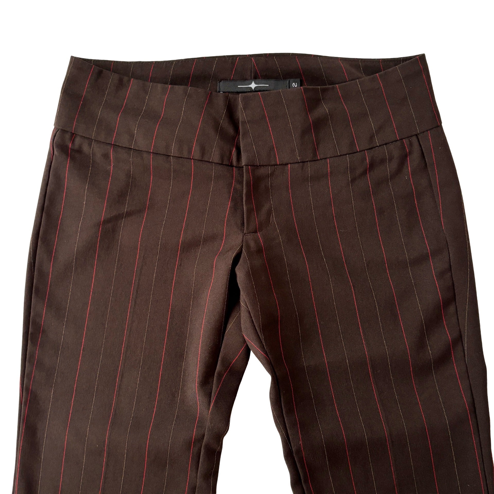 2000s Corpcore Pinstripe Trousers (S)