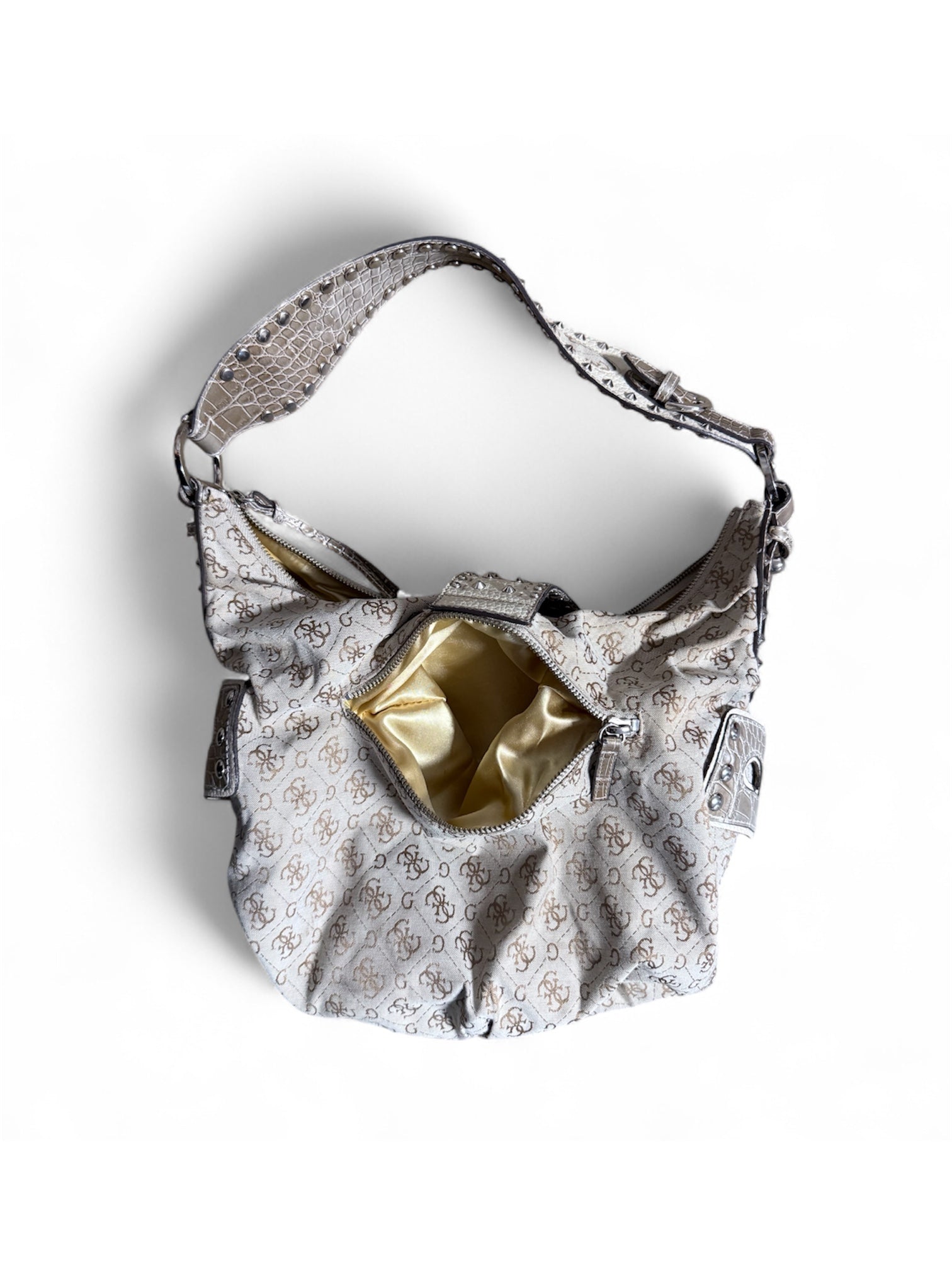 00s GUESS monogram shoulder bag