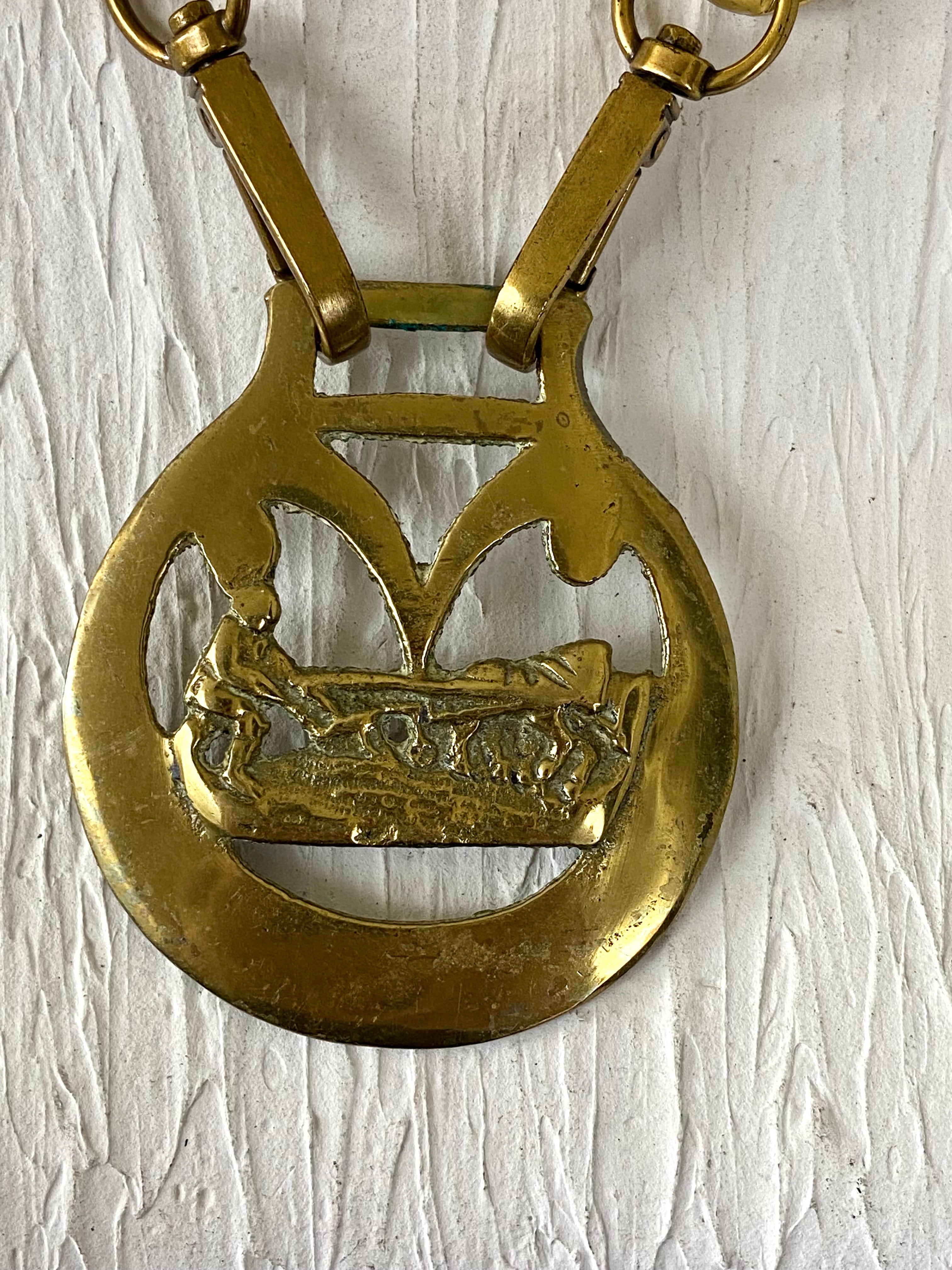 Vintage Brass Piece in a Belt