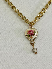 Victorian heart necklace