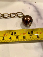 Metallic tone &  beads belt