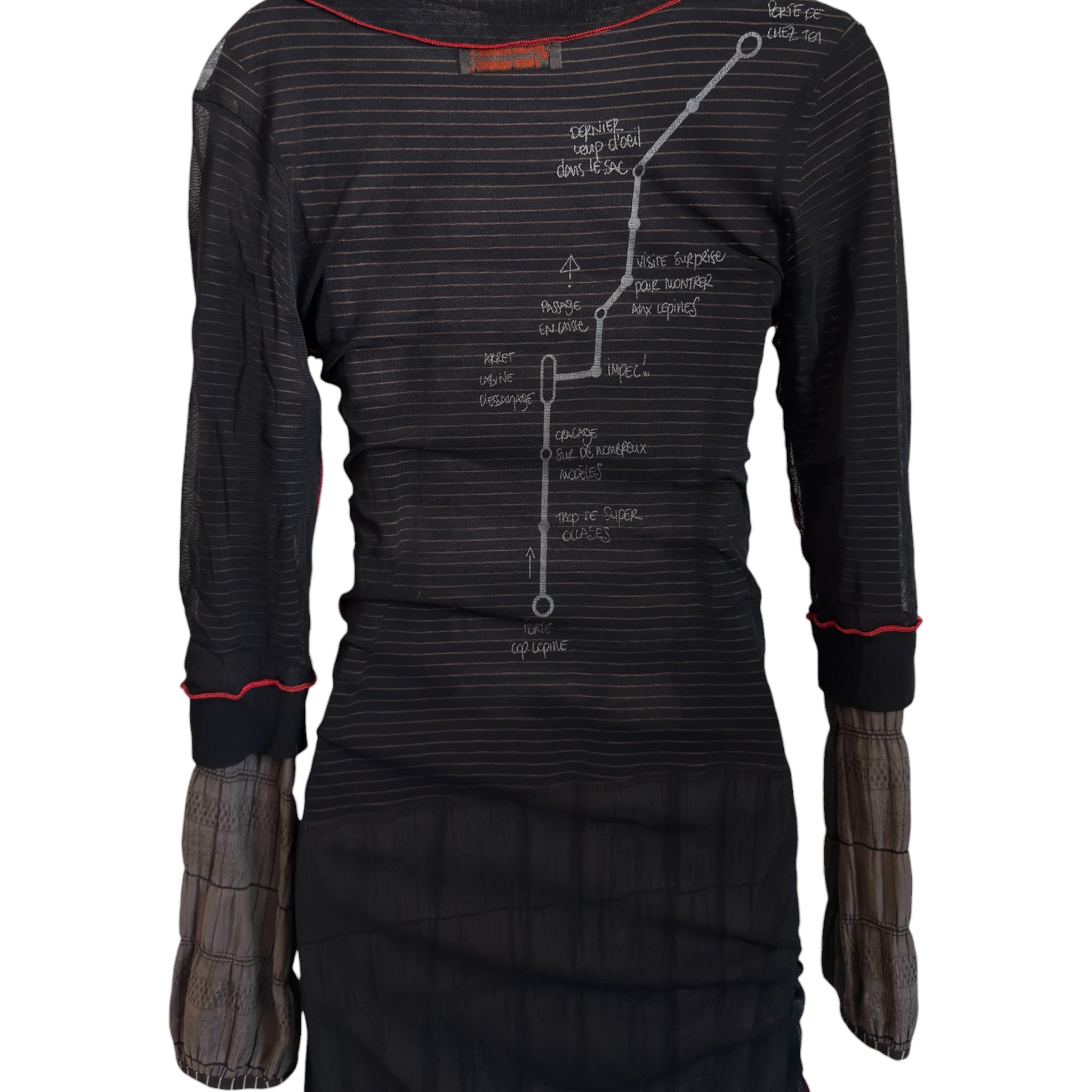 Archival Cop Copine "Fibor" Y2K Sweater Dress (XS/S)