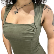 Vintage Miss Sixty Square Neck Midi Dress (S)