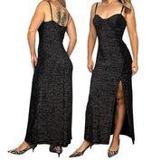 90s Shimmer Maxi Dress (L)