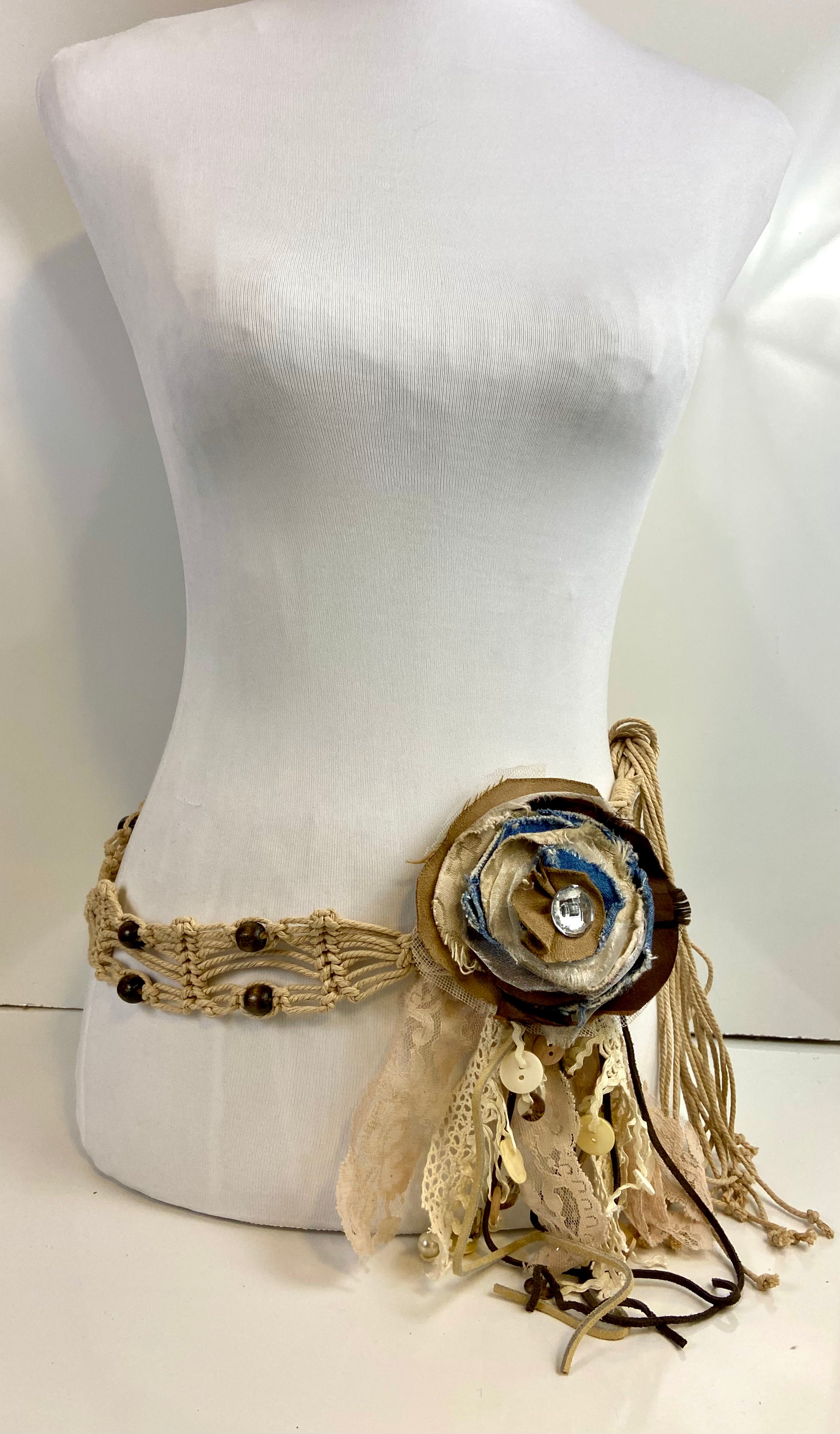 Flower boho belt