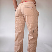 2000s Nude Cargo Capris (S)