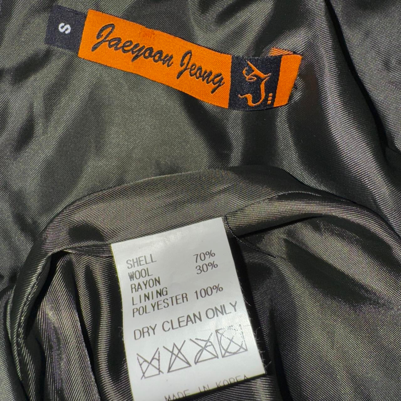 Korean Vintage Wool Mini Dress (M)