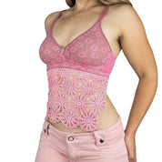 Hand-Dyed Antique Doily Top (M)