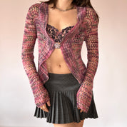 90s Open Weave Cardigan (S/M)