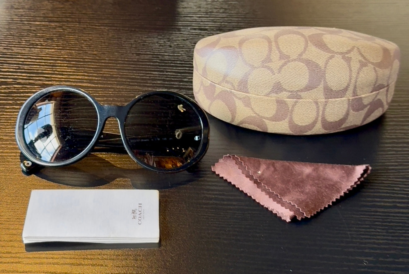 Black coach sunglasses