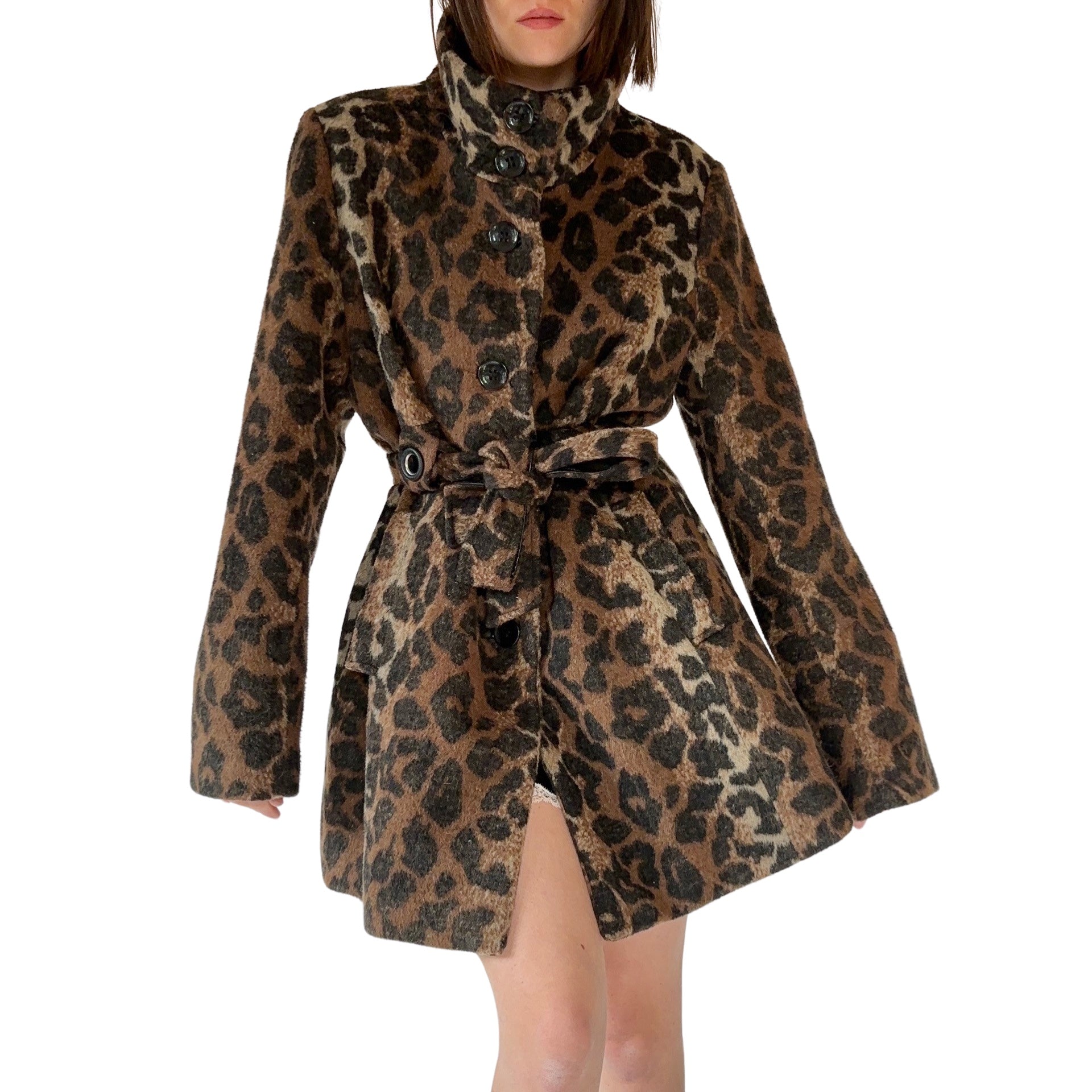 Via Spiga Leopard Coat (L)