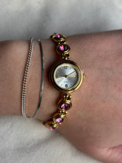 Pretty in Pink Gem Watch