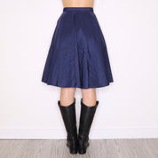 MIU MIU Navy Circle Skirt (S)