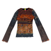 Save the Queen Merry Go Round Mesh Top (XS/S)