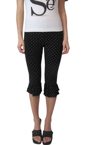 Polka Dot Ruffle Capris (S)