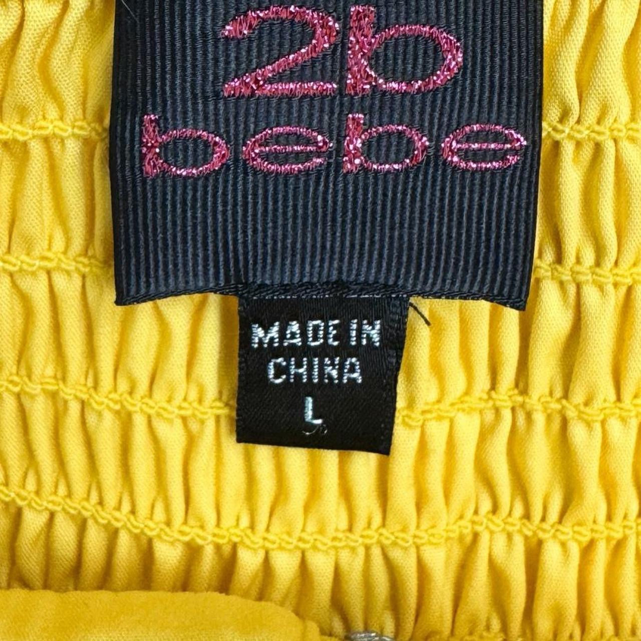 Bebe Yellow Cargo Tube Top (L)