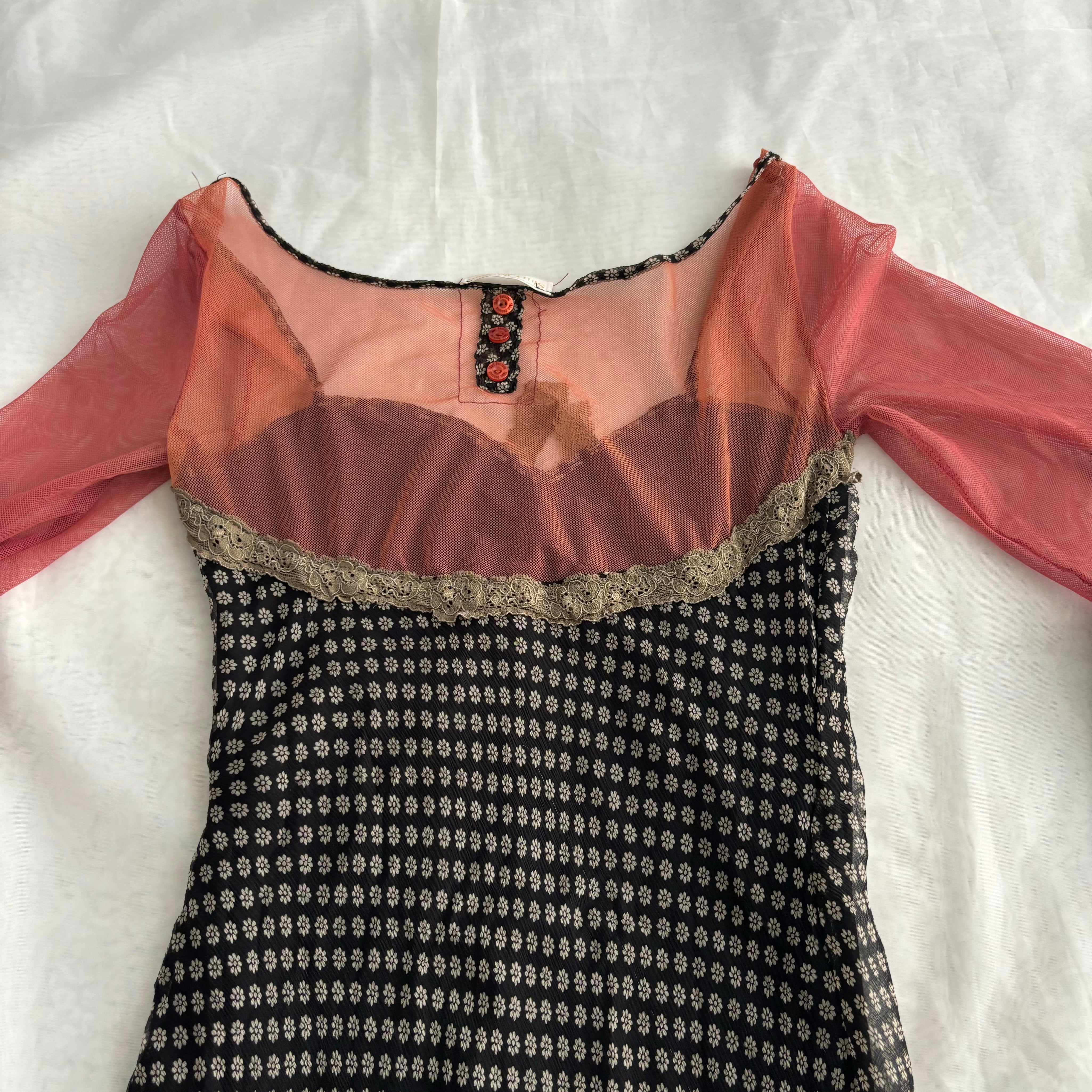 Vintage Italian Silk Dress (S)