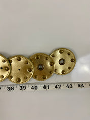 Gold leather waist belt