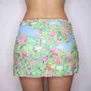 Y2K Tropical Mini Skirt (M)