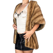 1950s Vintage Fur Capelet (L)