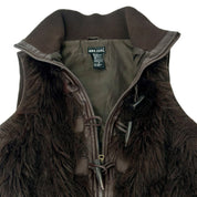 Chocolate Faux Fur Vest (S)