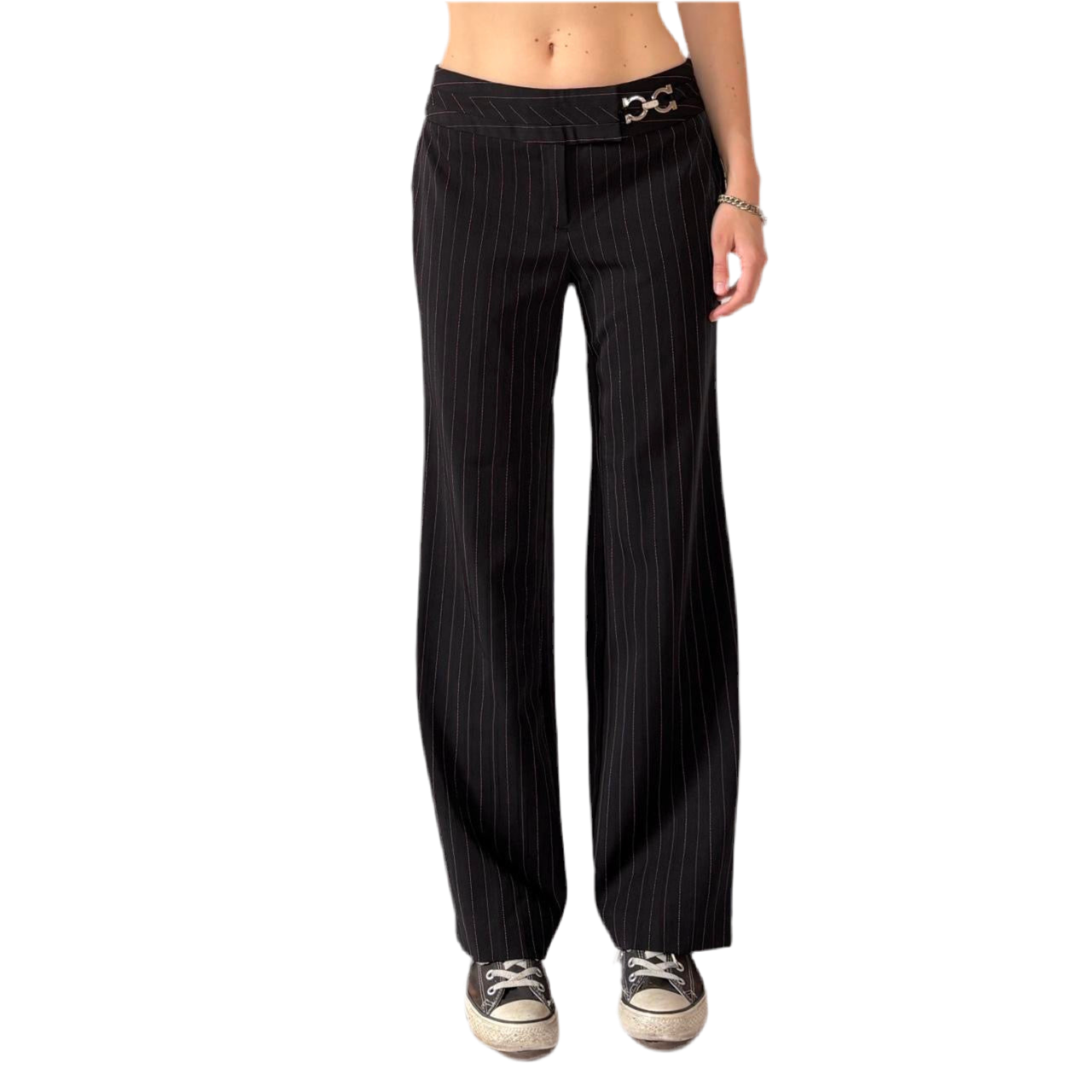 90s Pinstripe Trousers (XS/S)