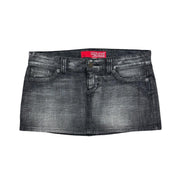 Guess Grey Denim Mini Skirt (M)