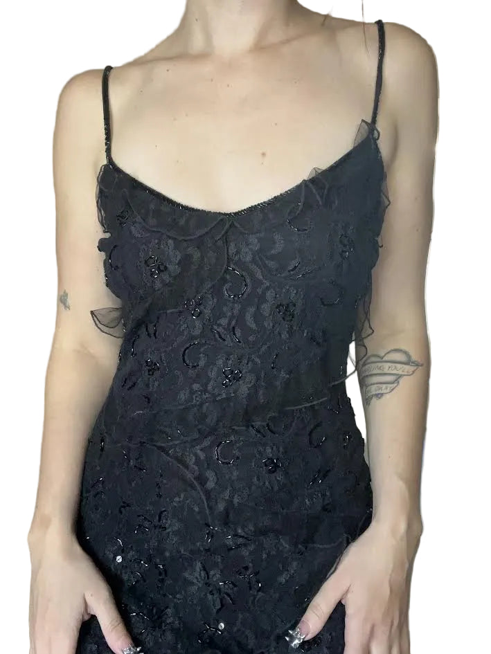 90s Cache Beaded Dress (s)