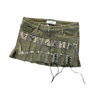 Green Micro Mini Skirt (2)