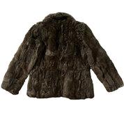 Vintage Brown Fur Jacket (M)