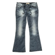 L.E.I Low Rise Lace Up Jeans (L)