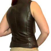 Brown Leather Vest (S)
