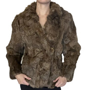 Vintage Brown Fur Jacket (M)