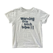 Warning This Bitch Bites Baby Tee (S-XXL)