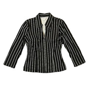 90s striped office siren top (l)