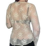 Lace Flare Sleeve Fairy Top (M)