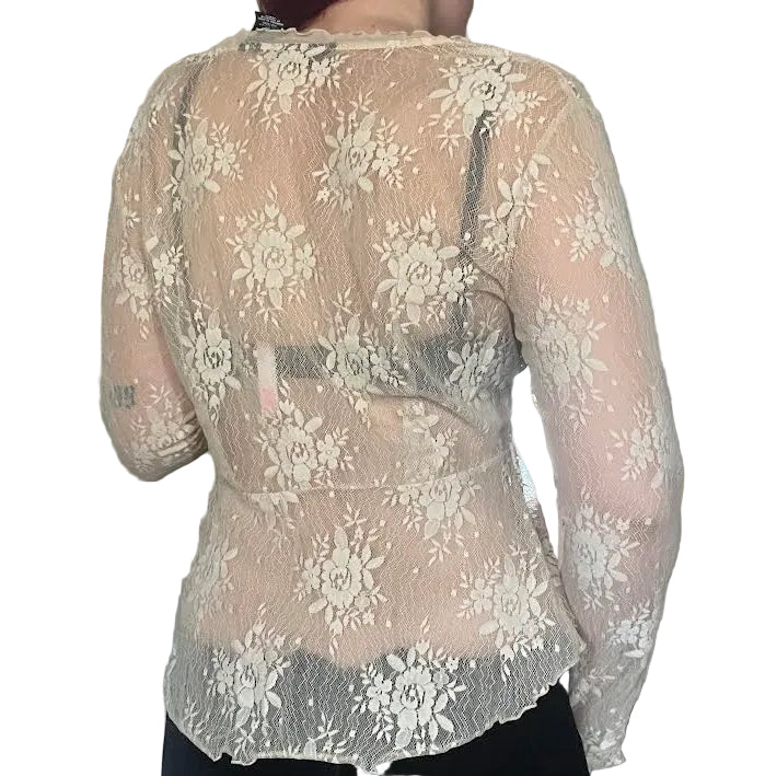 Lace Flare Sleeve Fairy Top (M)